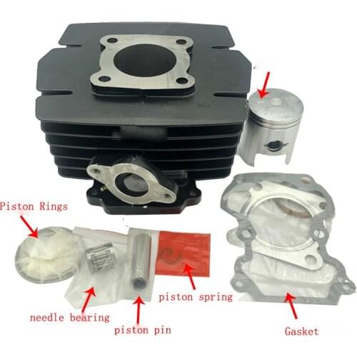E0456 Motorcycle JIN CHENG AX100 Cylinder For Suzuki AX100 2 Stroke Cylinder Head Gasket Piston Ring Pin Full Set
