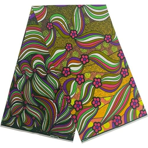African Printed Cotton Fabrics By The Meter Real Wax Ankara Dye Fabric For Dress Veritable Best Quality Sewing Material SP 857