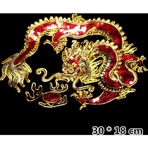 Exquisite Dragon Embroidery Cloth Paste DIY Clothing Accessories Without Glue RS1066