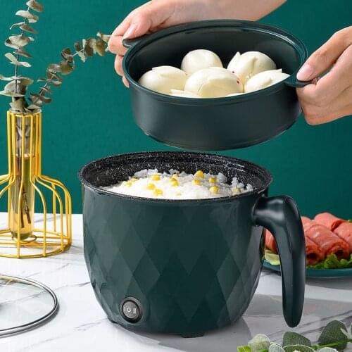 Mini Electric Rice Cooker Multifunction Cooking pots Hotpot 1.8L Non-stick Household 1-2 Person Cooking Appliances 220V EU Plug