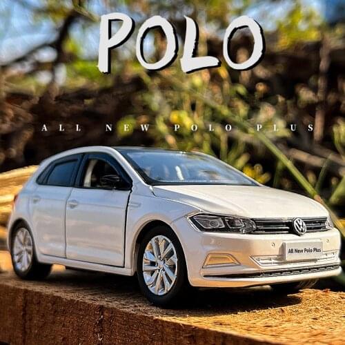 1:32 Toy Car Volkswagen POLO Alloy Car Model Diecasts & Toy Vehicles Metal Car Model Simulation Sound Light Collection Kids Gift