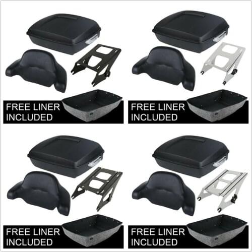 Motorcycle Chopped Trunk Backrest Rack For Harley Tour Pack Street Touring Electra Glide 14-18