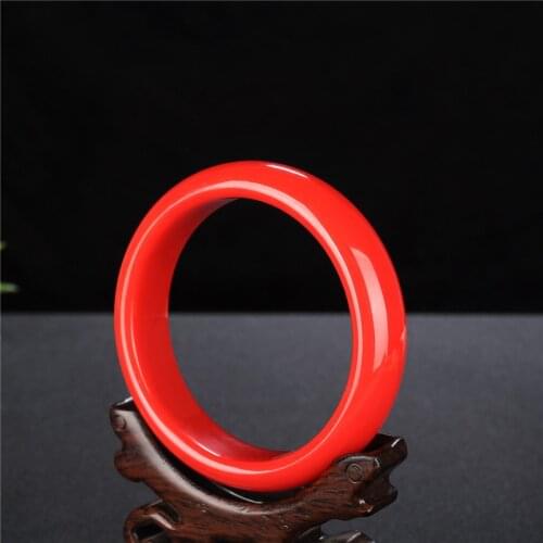 Natural Red Hetian Jade Bangle Bracelet Genuine Charm Jewelry Fashion Amulet for Men Women Lucky Gifts