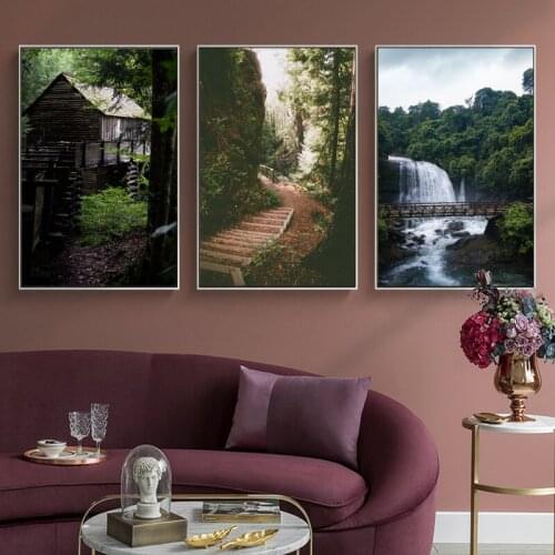 Mountain Scenery Nordic Decoration Home Posters For Living Room Paintings On The Wall Scandinavian Style Canvas Wall Art decor