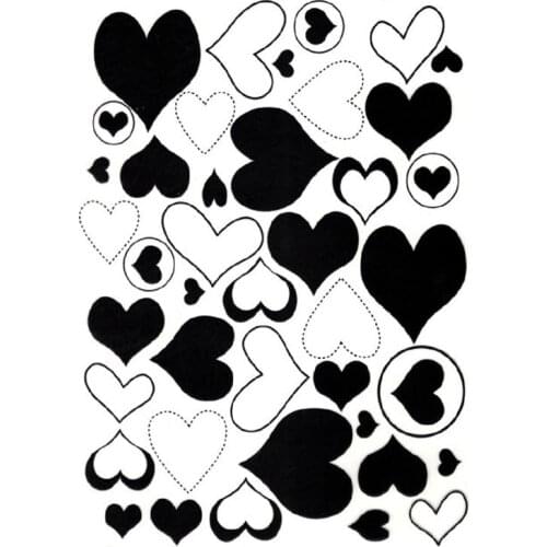 Clear Stamps VARIOUS LOVE HEART BACKGROUND Scrapbooking Material HOOK Photo Cards Account Rubber Stamper Transparent Stamp Sello