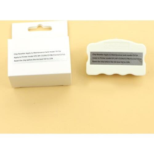 T6716 Maintenance Tank Chip Resetter for EPSON WorkForce WF-C5210 WF-C5790 WF-C5710 WF-M5299 WF-M5799 ET-8700 Waste Ink Tank