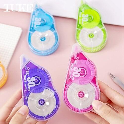 6Pcs/pack Correction Tape Roller 72M White Sticker Tape for Student Error Eraser Tape School Office Supplies Stationery