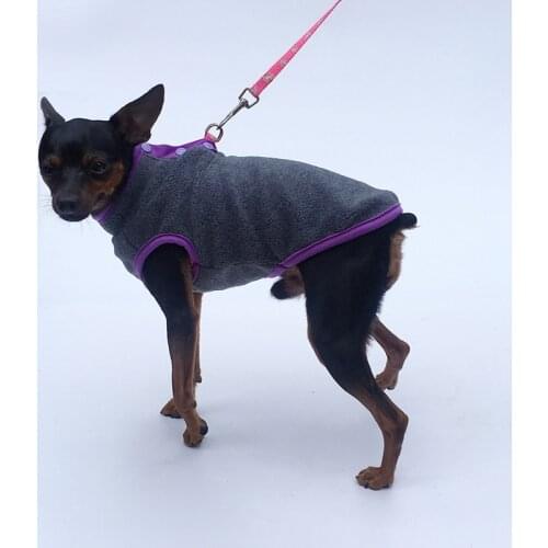 Pet Dog Polar Fleece Sweater Thickened Warm Comfortable Soft Buckle Vest Easy to Wear Durable Clothes for Pet Dog