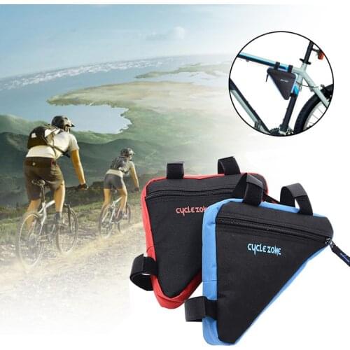MTB Road Bike Front Frame Triangle Bag Bicycle Beam Bag Bicycle Tube Bag Bracket Saddle Bracket Kit Bicycle Accessories