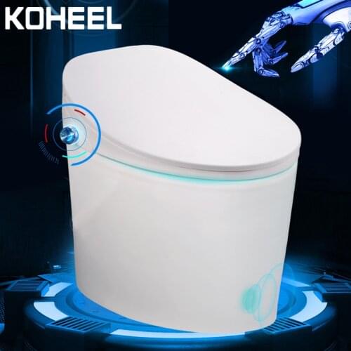 Smart toilet intelligent toilet heated seat with foot sensor auto flush