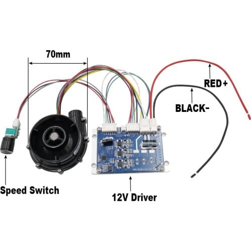 WS7040 DC 12V/24V Small High Pressure DC Brushless Centrifugal Blower,Air Purifier Small Fan For Dehumidifier,Low Noise Fan
