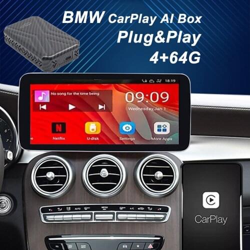 X1 F18 F20 F21 F48 F85 E81 E82 E87 E88 For BMW Ai Box Car Android 9.0 System 4+64G Applicable for Apple Carplay TV GPS Box