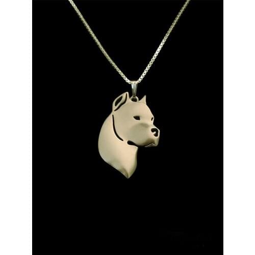 Dogo Argentino jewelry - Gold and silver pendant and necklace jewelry Simple abstract animal