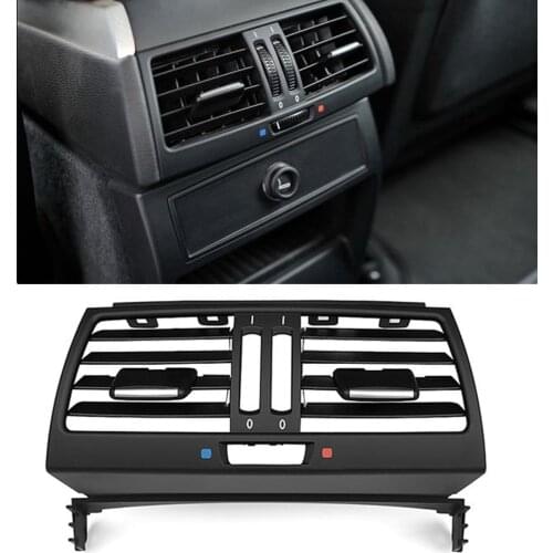 Rear Center Console Fresh Air Outlet Vent Grill Cover For BMW X5 E70 X6 2008-2013