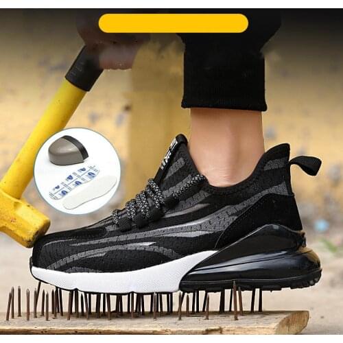 Work Boots Safety Steel Toe Shoes Men Safety Shoes Work Sneakers Indestructible Work Shoes For Men Steel Toe Cap Work Male Shoes