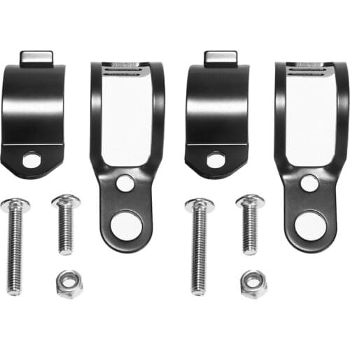 1Pair Universal Motorcycle Turn Signals Relocation Fork Clamps Bracket Headlight Mount Bracket