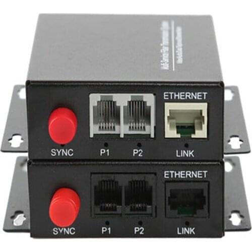 2 Channel Telephone Fiber Optic Media Converters PCM Voice With Ethernet SM 20Km