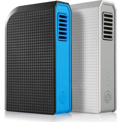 2 Pcs Small Personal Fan with 6000MAh Power Bank Mini Handheld with Portable Charger Best Using in Travel School Office Kitchen