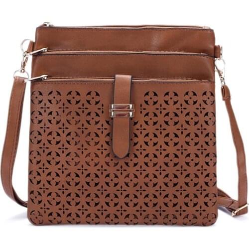 2020 Fashion Small Bag Women Messenger Bags Soft PU Leather Hollow Out Crossbody Bag For Women Clutches Bolsas Femininas #25