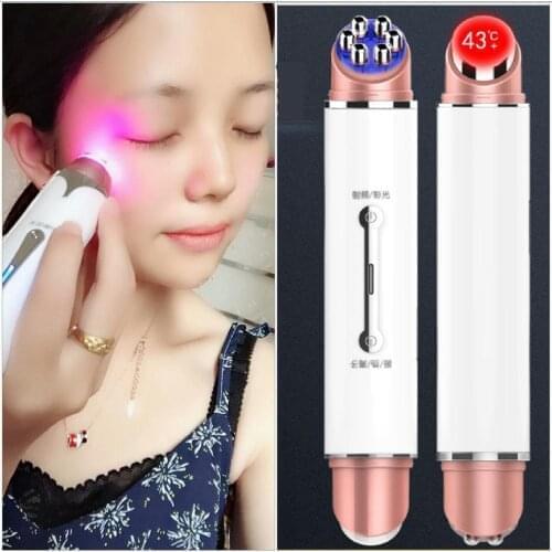 Light Therapy Skin Rejuvenat Pen Wrinkle Removal Dark Circles Puffiness Treatment Device Facial Massager Eye galvanic care pen