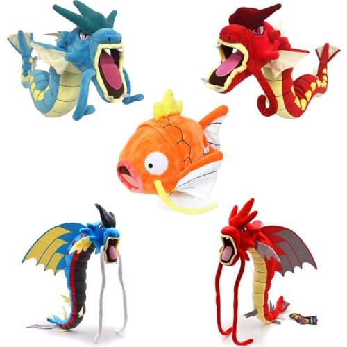 Big Size Anime Characters Magikarp Evolution Gyarado Mega Gyarados Pokemones Stuffed Plush Toys Plush Toys Gifts for Children