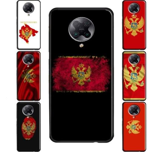Montenegro Flag Case For POCO M3 Pro F3 F2 X3 Coque For Xiaomi Mi Note 10 Lite Mi 11 Ultra 9T 10T Pro A3