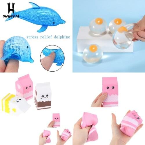 Decompression Dolphin Shark Bead Ball Toy Squeezable Stress Relief Toys Gift Decompression Toys For Adults And Children