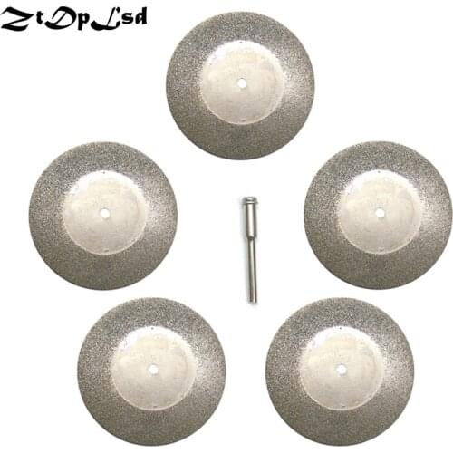 ZtDpLsd 5Pcs/Lot 50mm Carbon Steel Circular Diamond Wheel Cutting Disc Saw Blade Rotary Electric Abrasive Tool Dremel Accessorie