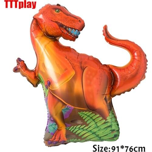 1pc Large Size Dinosaur Foil Balloon Boys Animal Balloon Childrens Dinosaur Birthday Party Jurassic World Decorations Globos Toy