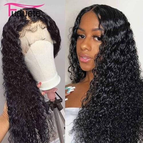 Fuduete 28 30 40inch Water Wave Lace Front Wig Long 13x4 Lace Front Human Hair Wigs For Women Brazilian Human Hair Wigs Remy