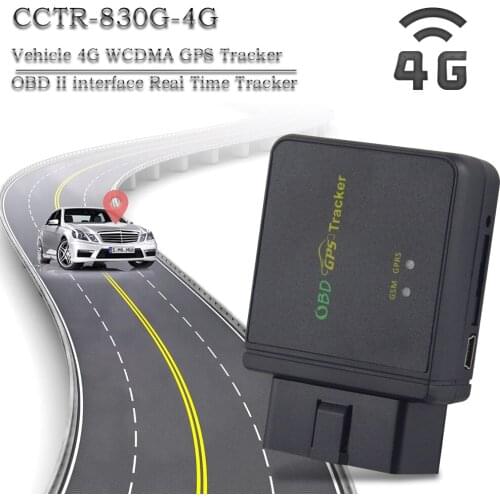 OBD Interface Gps Tracker CCTR-830G-4G Built-in App (Android & iPhone) / Web / SMS / Wap locate Built-in Vibration Sensors