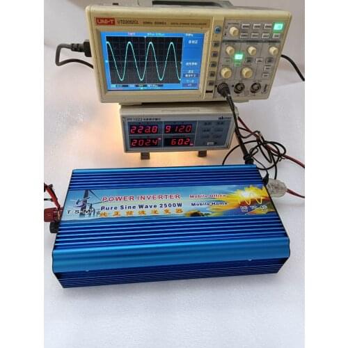 High frequency 2500W Pure Sine Wave Power Inverter &dual digital display&USB port