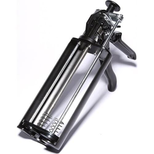 Beauty seam double-barrel full metal iron gun Beauty seam tool Real porcelain glue gun Labor-saving glue gun silicone glue