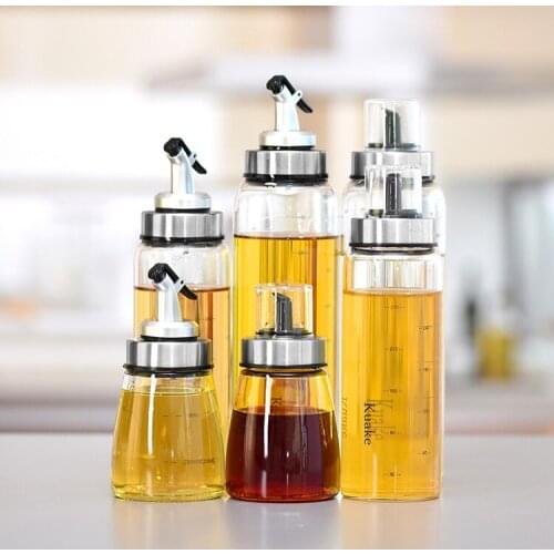 Kitchen products glass oil pot stainless steel seasoning bottle household leakproof soy sauce bottle wine pot vinegar pot