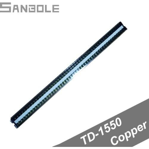 Copper TD-1550 DIN rail mounted Terminal Block Guide Group Combine Connection Dual Row 15A/600V 50 Positions screws