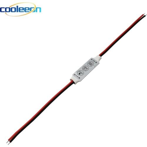 24V 12V Mini 3 Keys Single Color LED Controller Brightness Dimmer for LED Strip Light Bulb 3528 5050 LED Strips Lighting DIY