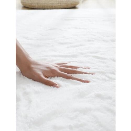 Dense Super Soft Imitation Rabbit Plush Carpet Living Room Tea Table Bay Window Bedroom Full Of Bedside Non Slip Mat Customized