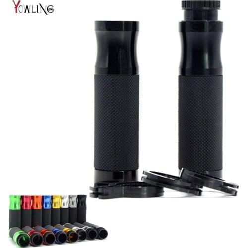 7/8 Handlebar Grips Motorcycle Aluminum Hand Handle Grips Dirt Bike Pitbike Motorbike Handlebar For Honda BMW Kawasaki
