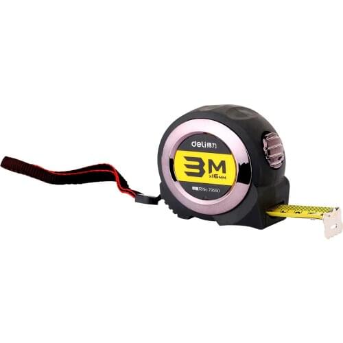 Self-locking steel tape measure tool full coating anti-skid fall resistance 3 metre steel coil rule Office supplies stationery