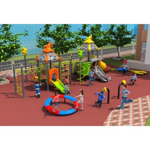 CE,ISO,TUV antirust beach outdoor playground extra strong plastic and galvanized tube amusement play structure YLW-OUT171028
