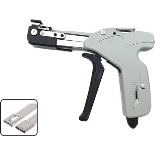 Stainless Steel Cable Tie Pliers Zip Tie Automatic Tension Cut Off Gun Special Pliers Fastening Tool for Width 4.6-7.9MM