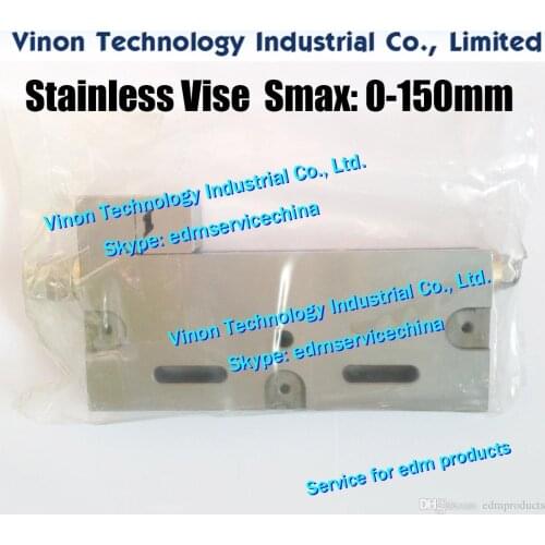 VISE-150 Precision Stainless Vise Max Open:0-150mm (210Lx125Hx28W), Wire-EDM Vise, Precision Vise of Stainless range 150mm
