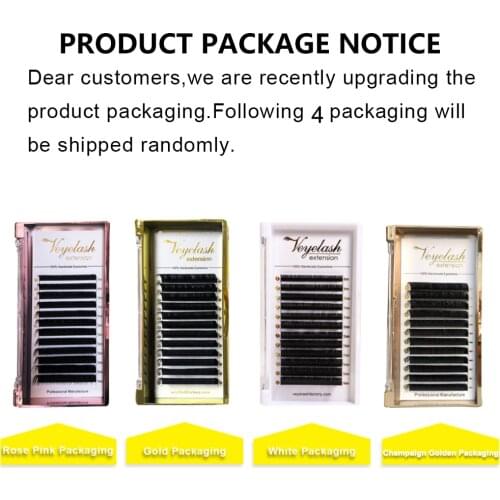 VLASH Silk False Eyelash Extension MIx L C D DD Curl C ustomized Private Logo Soft Natural Stable Curl Lashes for Makeup