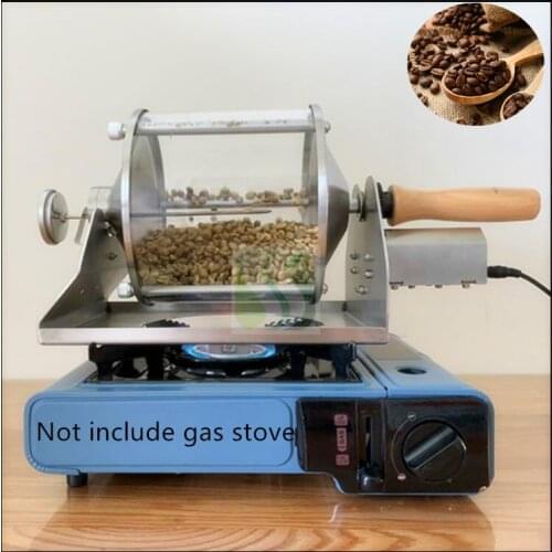 Rotation coffee bean heater Drying Machine Coffee Bean Roasting Machine 400g Gas Flame baker coffee grain roaster 110v/220v
