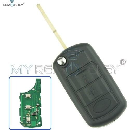 Flip remote car key 434 mhz for Landrover LR3 Range Rover HU101 3 button ID46 chip on circuit board remtekey