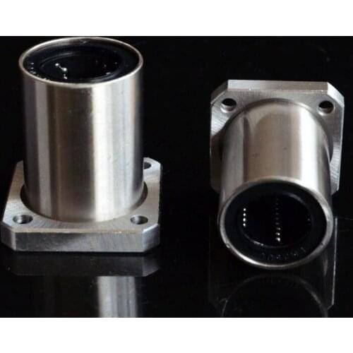 100pcs/lot LMK20UU 20mm Square Flange linear motion ball bearings LMK20 20x32x42mm