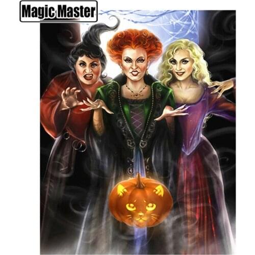 Diamond Painting Halloween Diamond Mosaic Full Layout Rhinestones Pictures 5d Diy Crafts Handmade Embroidery With Crystals
