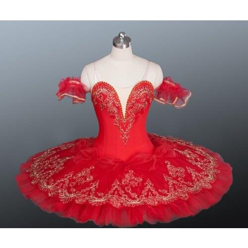 Free Shipping Red Color Ballet Tutu Professional Ballet Tututs Ballet Tutu Girls Tutu Ballet Dresses For Girls AT1165