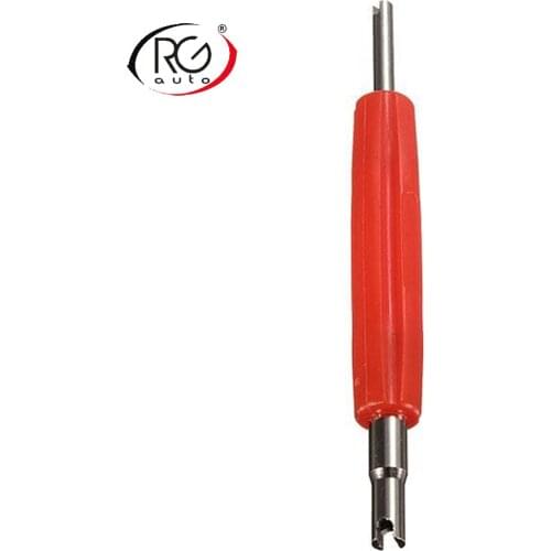 10pcs Double Sides Auto AC Tire Tyre Valve Dual End Installer Car Valve Stem Core Remover R12 R134a Wrench Spanner Repair Tool