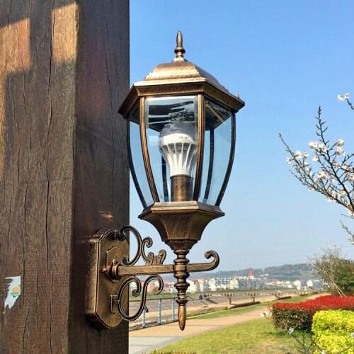 European outdoor Wall Lamps outdoor terrace lamp large exterior wall lamp waterproof LED wall lamp villa fence LU627103